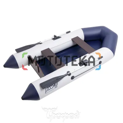 Лодка ПВХ Тонар моторная для рыбалки RANG 260 бело-синий
