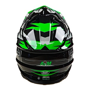Шлем мото кроссовый AiM (Аим) JK803S Green/Black XL