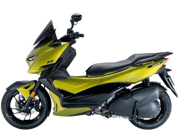 Скутер Zontes (Зонтес) ZT350 - M (ZT1P77MP EFI) 15/14 жёлтый с ПТС | Мототека