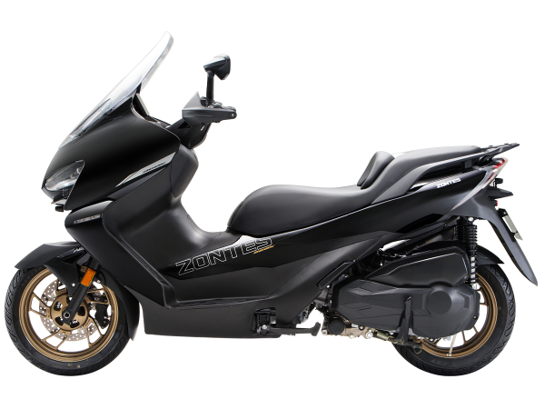 Скутер ZONTES (Зонтес) ZT368 - K (ZT1P79MP EFI) 15/14 (2025 г.) чёрный с ПТС | Мототека