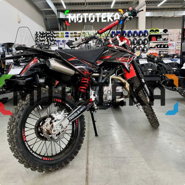 Питбайк Regulmoto (Регулмото) SEVEN MEDALIST PRO 49cc (150) 19/16 чёрный/красный | Мототека