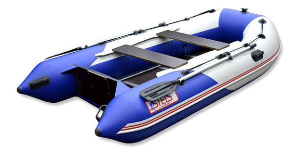 Лодка ПВХ Hunterboat Стелс 315, синий/белый | Мототека