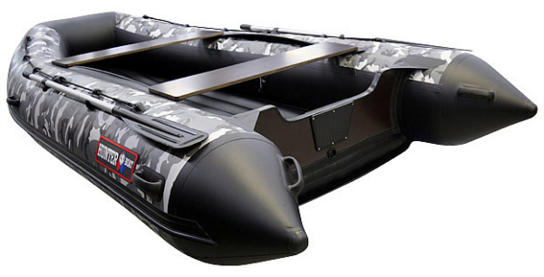 Лодка ПВХ Hunter (Хантер) 360 А серый камуфляж в магазине Мототека по цене 70 000 ₽